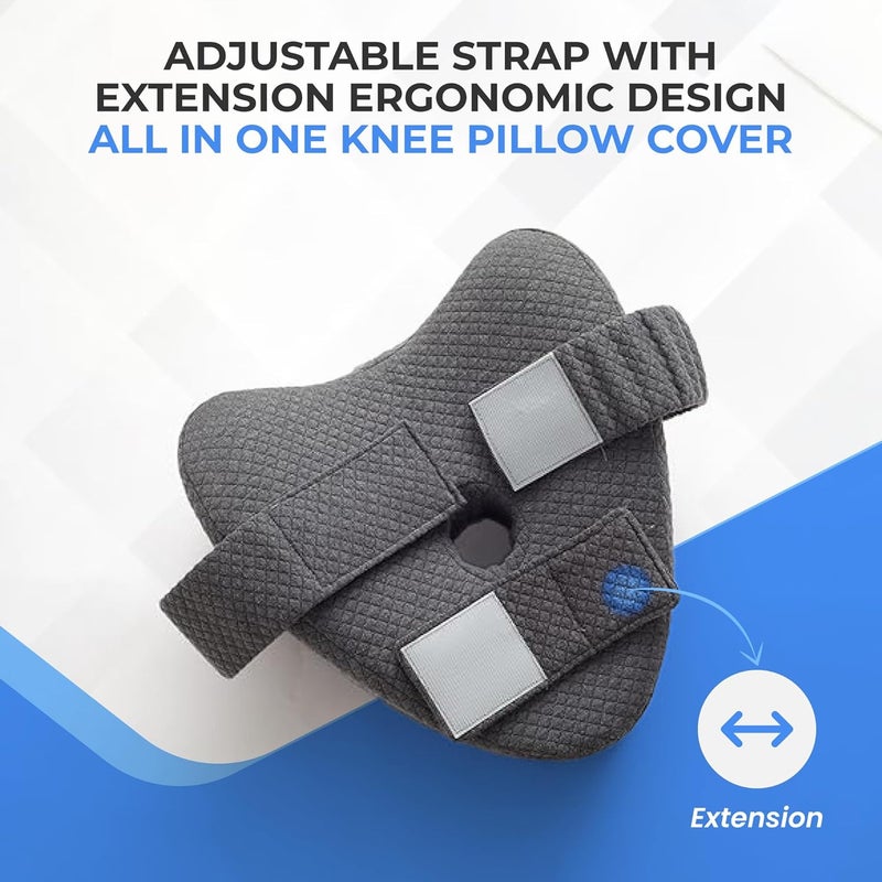 TULARIS Knee Pillow Cover Only Leg Pillow Cover Case with Zipper - Image 3